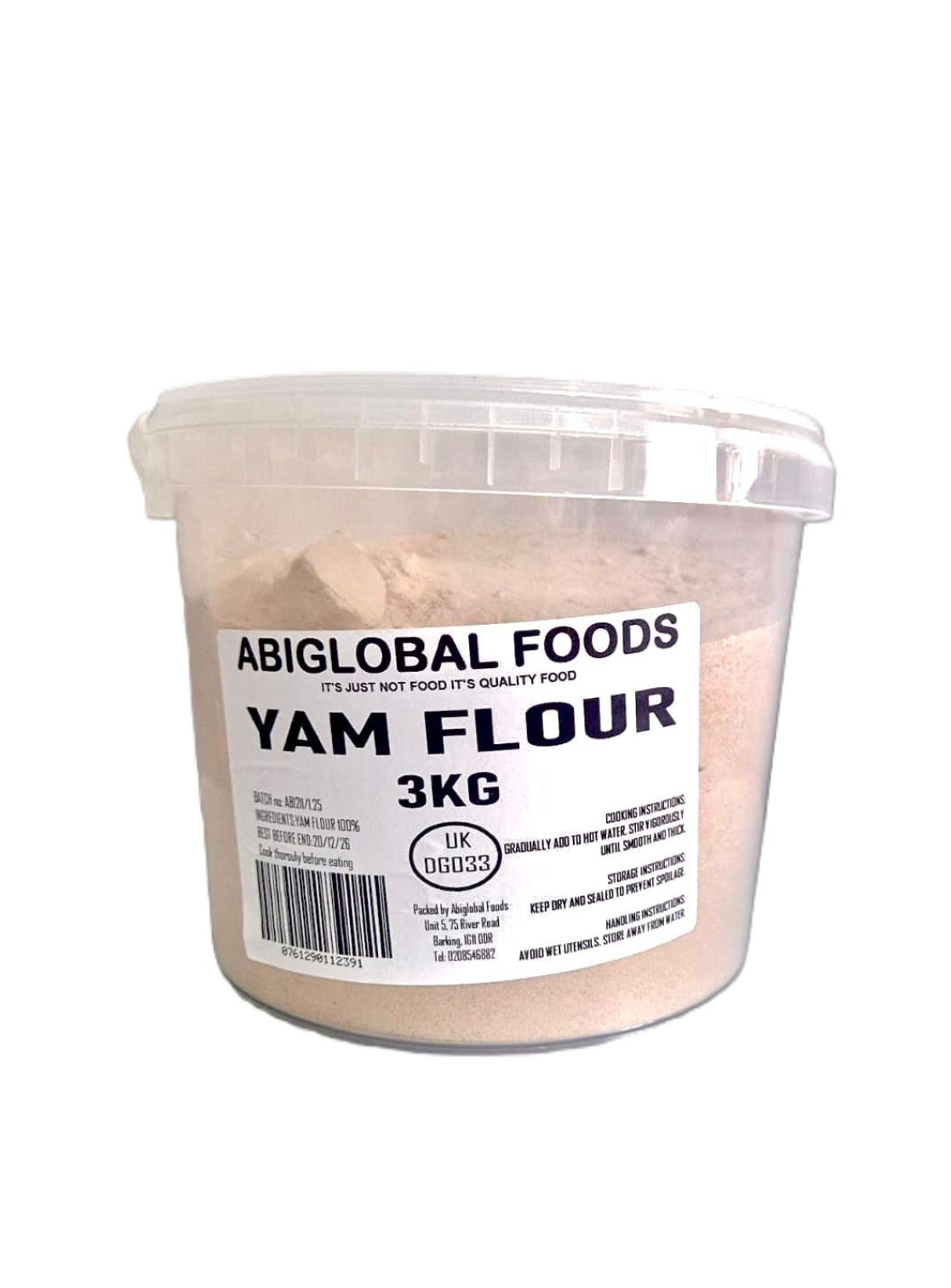 Yam Flour (Elubo)- 3Kg