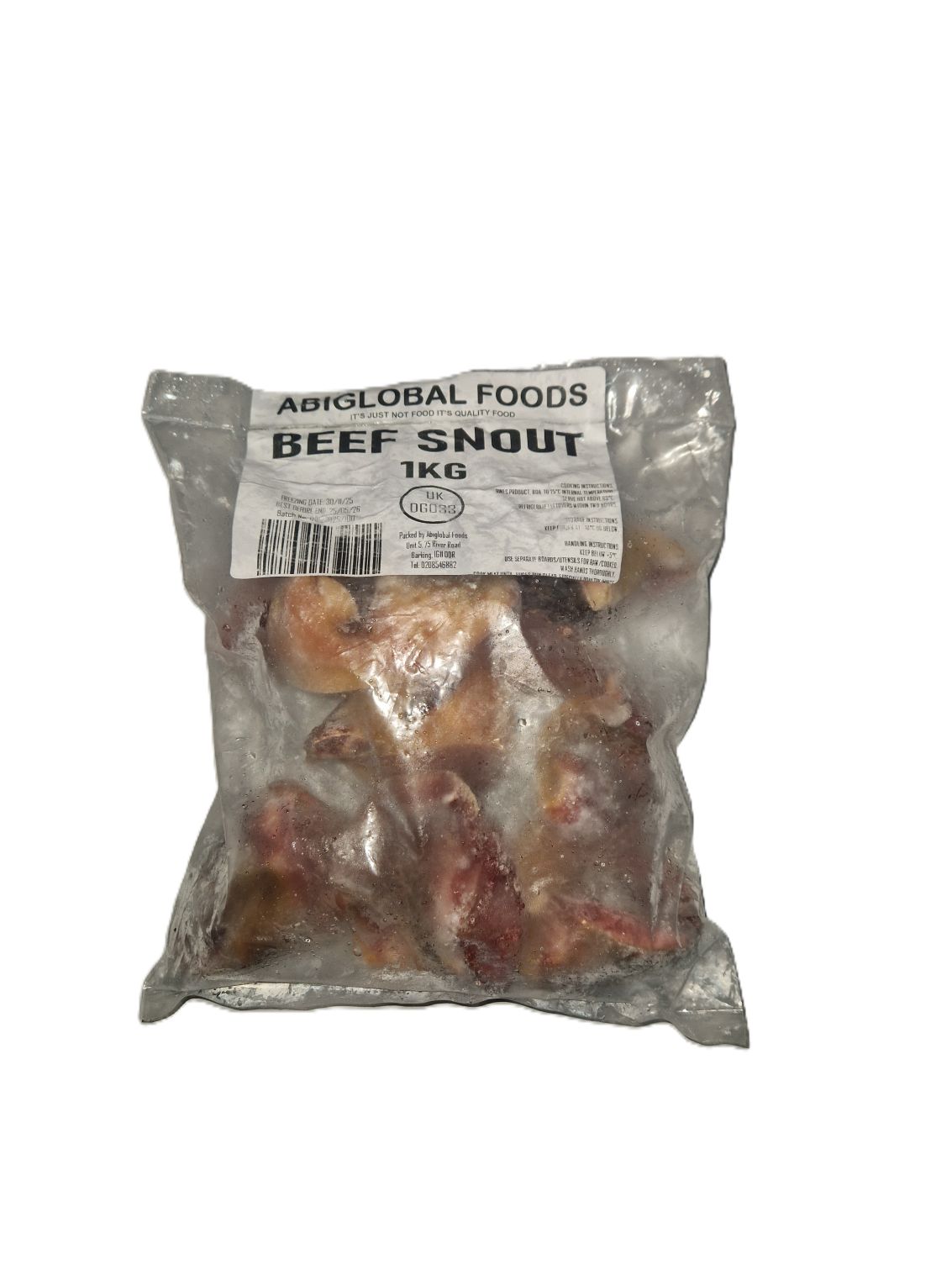 Beef Snout 1kg cut