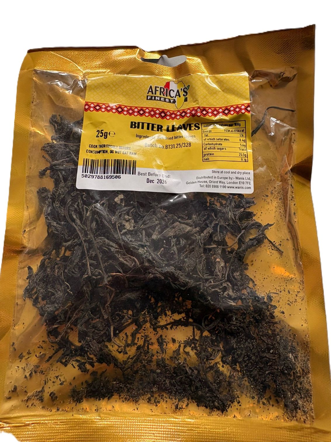 As dried bitter leaves 25g