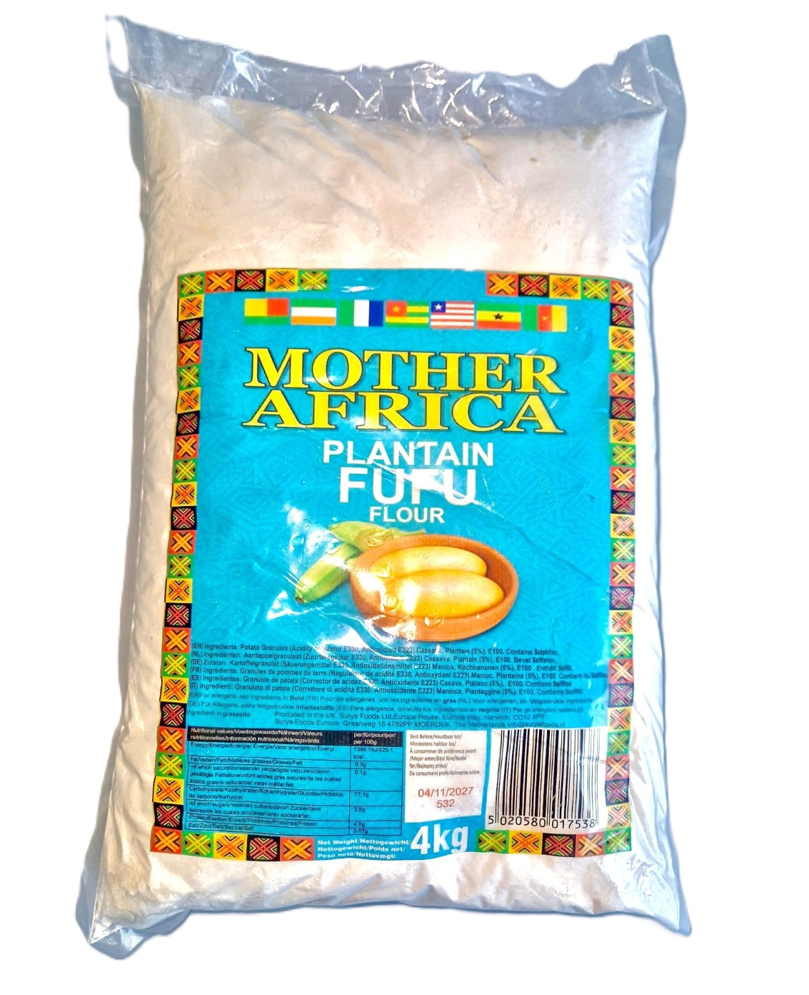 Mother Africa Plantain Fufu 4kg
