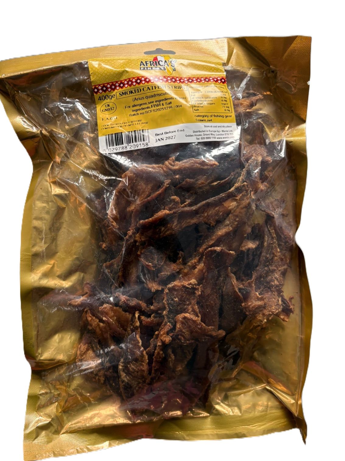 AS smoked catfish strip 400g