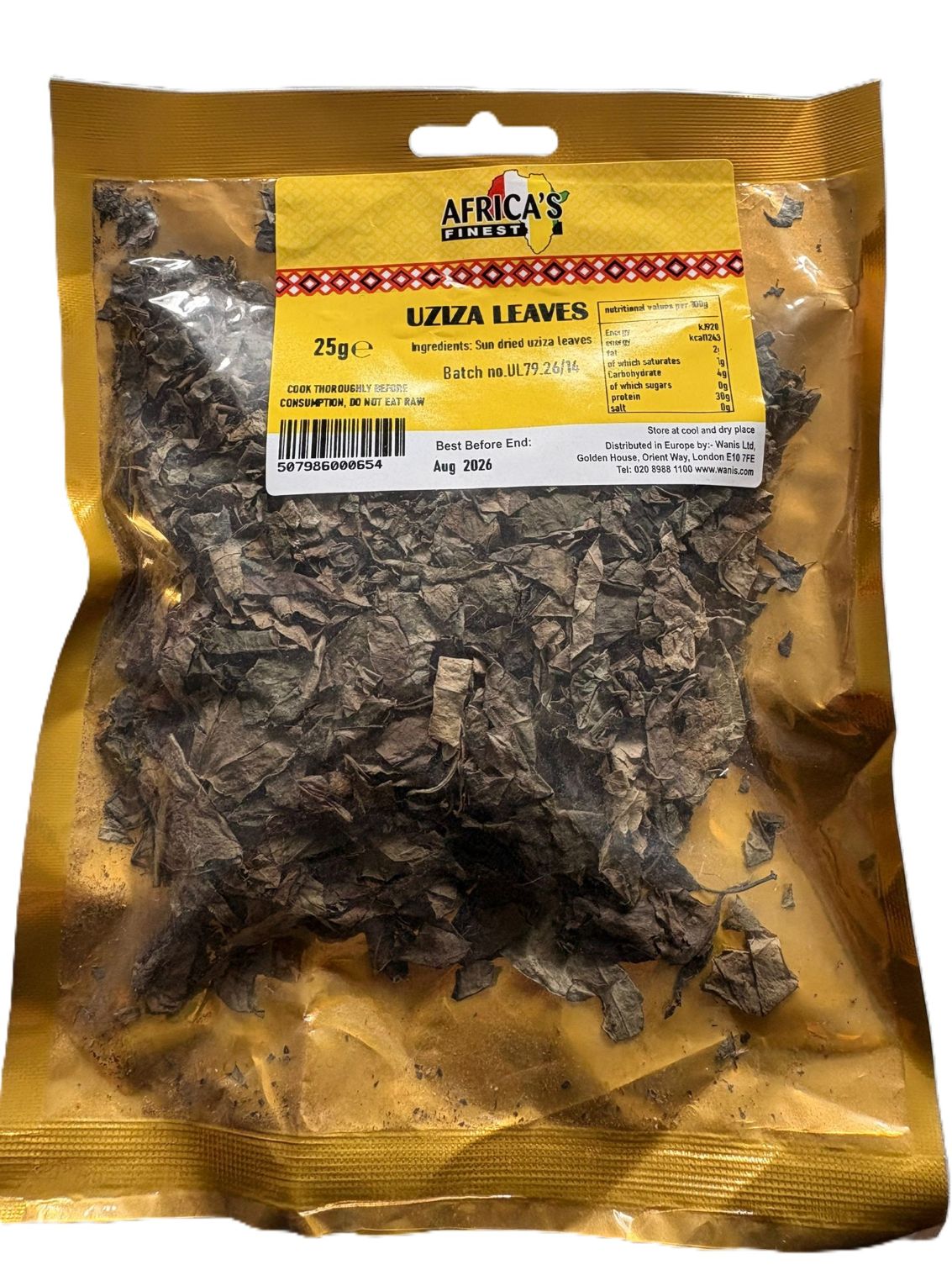 Dried Uziza leaves - 25g