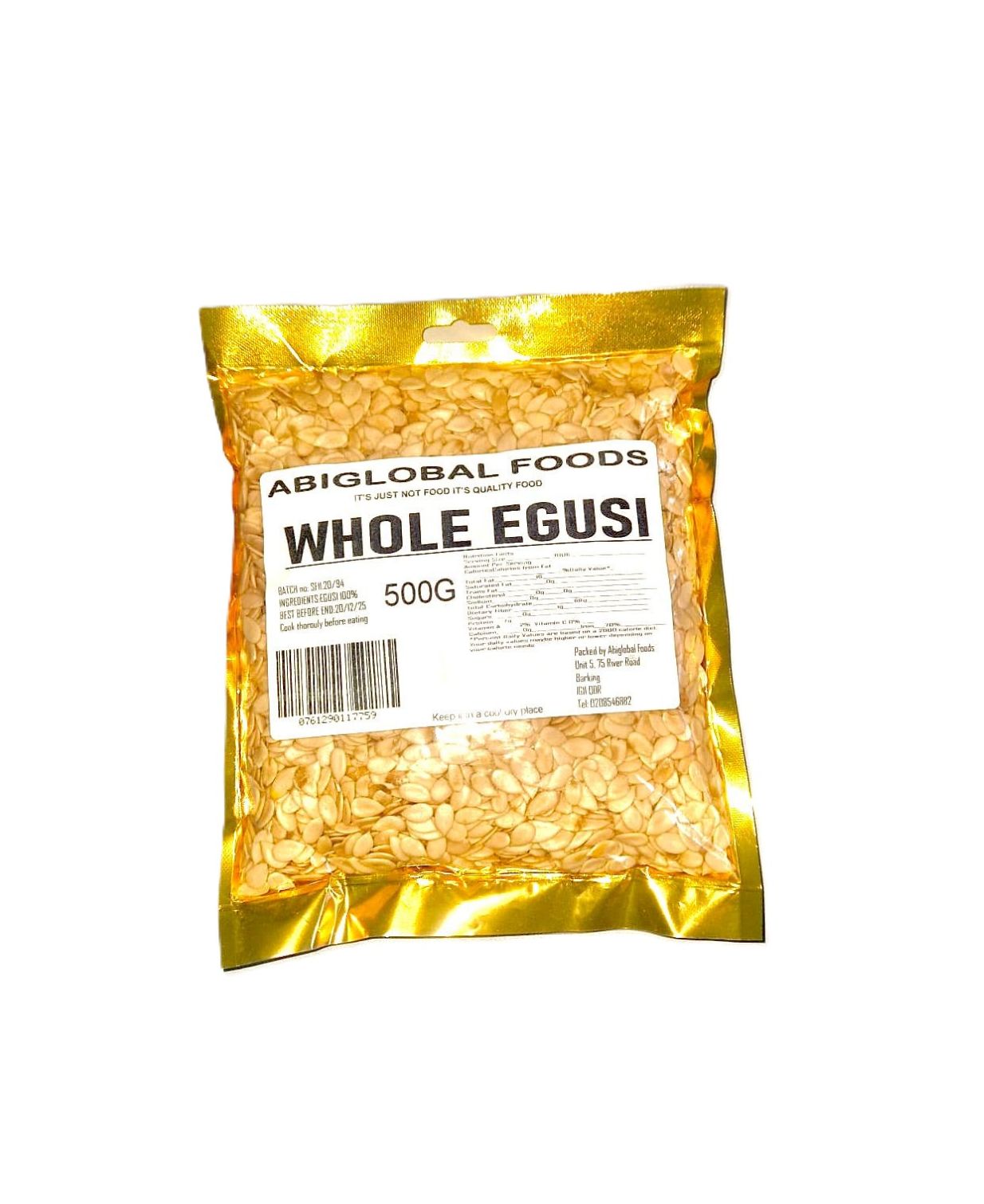 Egusi Whole (Un -Grounded)- 500g