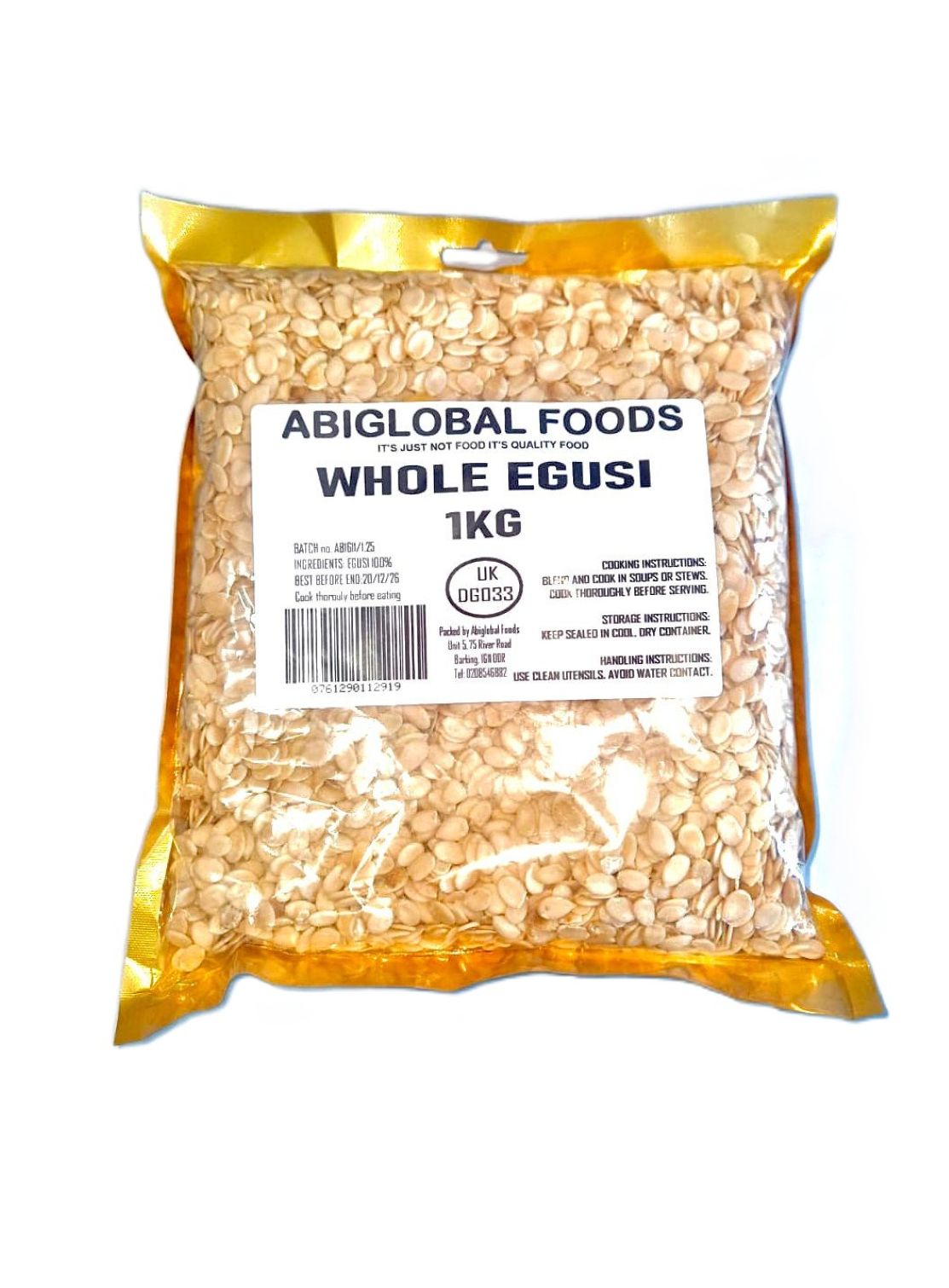 Egusi Whole (Un -Grounded) -1Kg